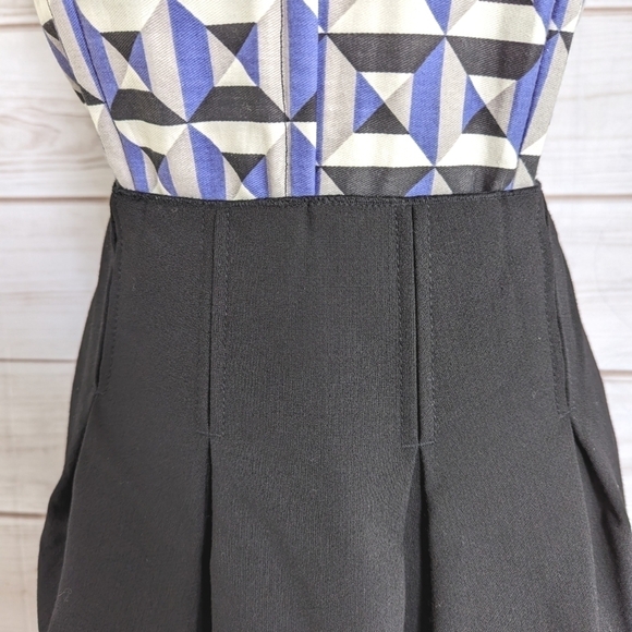 Magaschoni Pleated Wool Pencil Skirt with Slit in Black Size 10 - Picture 2 of 11